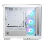 MSI MAG PANO M100R PZ Micro-ATX Tower Tempered Glass PC Gaming Case White