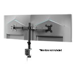 CONX Dual Monitor Stand 10 to 30 Inch Monitors Desk Clamp Height/Tilt/Rotate/Swivel/Pivot
