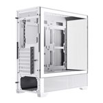 GameMax Vista White ATX PC Gaming Case with 6x Dual-Ring Infinity Fans