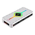 GameMax V4.0 ARGB PWM 9 Port White Fan Hub with Remote