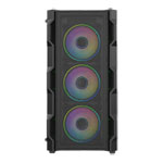 CiT Neo Black Mid Tower Tempered Glass PC Gaming Case