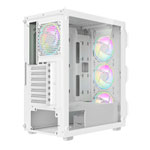 CiT Neo White Mid Tower Tempered Glass PC Gaming Case