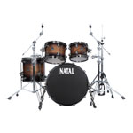 Natal Traditional Jazz Drum Shell Pack 12", 14", 18" - Vintage Burst