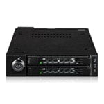 ICY DOCK ToughArmor 2 Bay 2.5” U.2/U.3 PCIe 4.0 NVMe SSD Enclosure For External 3.5" Bay