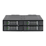 ICY DOCK ToughArmor 5.25" Four-Bay 2.5" NVMe U.2/U.3 SSD PCIe 4.0 Mobile Rack Enclosure