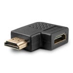 Lindy 90 Degree Right Angled Black HDMI Adapter