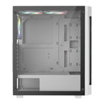 CiT Destroyer White Mid Tower Tempered Glass PC Gaming Case