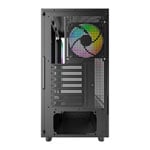 Montech XR Panoramic Window Mid Tower PC Case with 3x ARGB PWM Fans Black