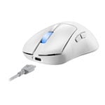 ASUS ROG Keris II Ace White Optical Wireless/Wired Aimpoint Gaming Mouse