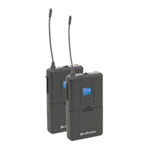 Citronic Twin Tuneable Dual UHF Beltpack Microphone System