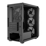 GameMax Icon MicroATX Tempered Glass PC Gaming Case Black
