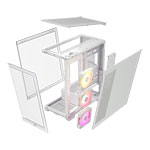 CORSAIR iCUE LINK 3500X RGB Tempered Glass Mid-Tower PC Case White