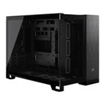 CORSAIR 2500X Black/Obsidian Alumini Dual Chamber Tempered Glass Micro ATX PC Case