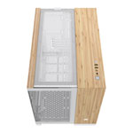 Corsair 2500X White/Bamboo Dual Chamber Tempered Glass Micro ATX PC Case