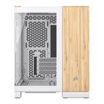 Corsair 2500X White/Bamboo Dual Chamber Tempered Glass Micro ATX PC Case