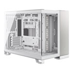 Corsair 2500X White/Satin Grey Aluminium Dual Chamber Tempered Glass Micro ATX PC