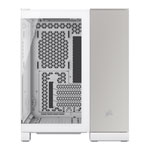Corsair 2500X White/Satin Grey Aluminium Dual Chamber Tempered Glass Micro ATX PC