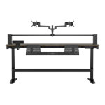 Corsair Platform:6 Desk Rubberwood Fixed-Height
