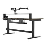 Corsair Platform:6 Desk Rubberwood Fixed-Height