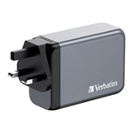 Verbatim 240W 4-Port GaN3 Wall Charger with PDS3.0 3C1A UK/US/EU