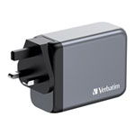 Verbatim 200W 4-Port GaN3 Wall Charger With PD3 3C1A UK/US/EU