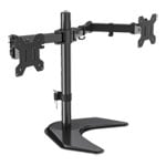 Xclio Dual Monitor Stand for 10 to 32 Inch Monitors with Height / Tilt / Rotate / Swivel / Pivot