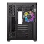 Antec CX800 Wood ARGB Mid Tower Tempered Glass Black PC Gaming Case ...