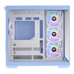 Thermaltake View 380 TG ARGB Mid Tower Tempered Glass PC Gaming Case Hydrangea Blue