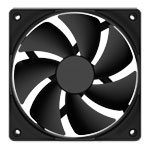 NZXT F120P V2 Black Static Pressure Single 120mm PWM Fan