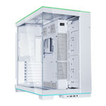 Lian Li O11 Dynamic EVO RGB White Dual Chamber Mid Tower Tempered Glass Reversible PC Gaming Case