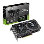 ASUS NVIDIA GeForce RTX 4060 DUAL EVO OC 8GB Ada Lovelace Graphics Card Black