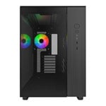 Montech KING 65 PRO (2025) Black Mid Tower Dual Chamber Case 3x RGB Fans Case + 6 Port Fan Hub
