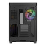 Montech KING 65 PRO (2025) Black Mid Tower Dual Chamber Case 3x RGB Fans Case + 6 Port Fan Hub