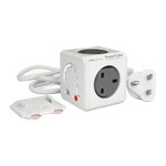 Allocacoc PowerCube 1.5-Metre 'Extended Wi-Fi' 4-Socket Mains Extension Lead with Wi-Fi Extender