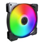 Montech HP140 ARGB PWM 140mm Black Case Fan - 3 Pack w/ Fan Hub