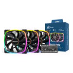 Montech AX120 PWM Black 120mm ARGB Triple 120mm PWM Fan Pack