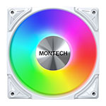 Montech Metal Pro 12 ARGB PWM 120mm White Case Fan - 3 Pack w/ fan hub