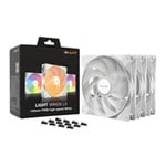 be quiet! Light Wings LX High Speed 140mm ARGB White PWM Triple Fan Pack
