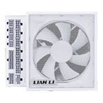 Lian Li EDGE 850 Watt Fully Modular PCIE 5.1 80+ Platinum PSU/Power Supply with USB 2.0 Hub - White