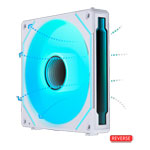 Lian Li UNI FAN SL Infinity Mirror 140mm Reverse Flow PWM ARGB Fan White