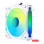 Lian Li UNI FAN SL Infinity Mirror Reverse Blade 120mm ARGB PWM Fan White