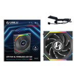 Lian Li UNI FAN SL Wireless Reverse Blade LCD 120mm ARGB PWM Fan Black