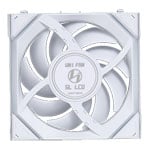 Lian Li UNI FAN SL Wireless Reverse Blade LCD 120mm ARGB PWM Fan White