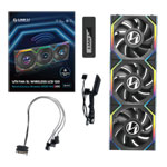 Lian Li UNI FAN SL Wireless LCD 120mm ARGB PWM Fan Black 3 Pack With Hub