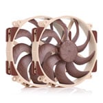 Open Box Noctua NF-A14x25r G2 PWM Sx2 PP 140mm Next Generation Push Pull Fan Set