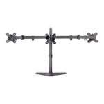 Xclio Triple Monitor Stand for upto 27 Inch Monitors with Height/Tilt/Rotate/Swivel/Pivot