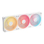 CORSAIR iCUE LINK LX120-R RGB 120mm PWM Reverse Fans Starter Kit - White