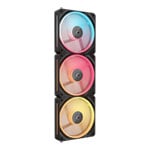 CORSAIR iCUE LINK LX120-R RGB 120mm PWM Reverse Fans Starter Kit - Black