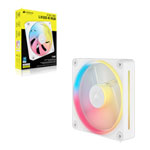 CORSAIR iCUE LINK LX120-R RGB 120mm PWM Reverse Single 120mm Fan Expansion Kit - White