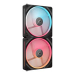 CORSAIR iCUE LINK LX140-R RGB 140mm PWM Reverse Fans Starter Kit - Black